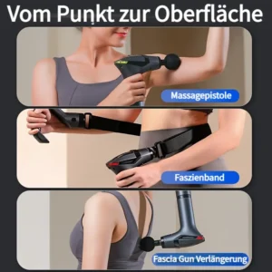 Stretch-Band Faszienpistole, austauschbarer Kopf-Faszienpistole, abnehmbare Teleskop-Faszienpistole, Hochfrequenzvibrationen, mehrstufige Einstellung, kraftvolle Massage, automatische Zeitsteuerung, Reisebegleiter, durchdachtes Geschenk für Ihren Partner., Massage-Pistole, Deep-Tissue-Massage, tragbares Gerät zur Muskelentspannung, kompaktes leichtes Design, intelligente Pistolenmassager mit wechselndem Aufsatz, einstellbare Intensität – ideal für Sportler,