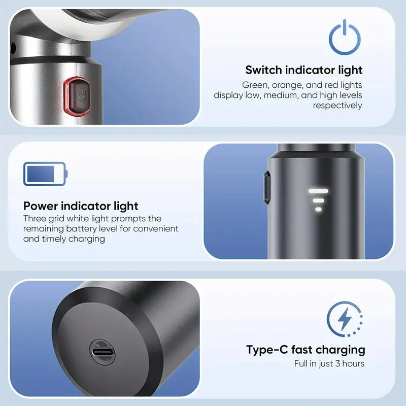 Leistungsstarker Auto-Staubsauger, Hochleistung-Handstaubsauger mit Fugenwerkzeug Schlauch, Leichtgewichtiger Staubsauger, Für Außenbereiche Büro – Bild 8