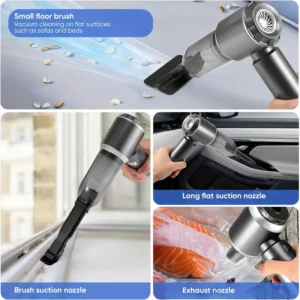 Leistungsstarker Auto-Staubsauger, Hochleistung-Handstaubsauger mit Fugenwerkzeug Schlauch, Leichtgewichtiger Staubsauger, Für Außenbereiche Büro